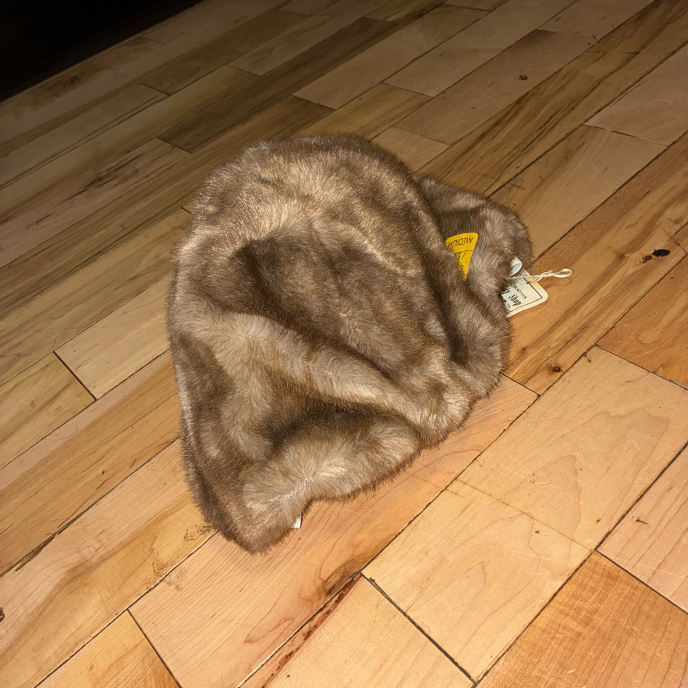 Luxurious Faux Fur Women's Hat - Brown